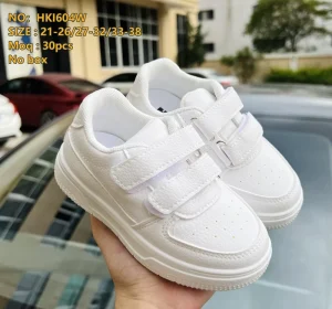 New Summer Children’s White Sneakers Low top Casual Sneakers with Soft Soles for Kids