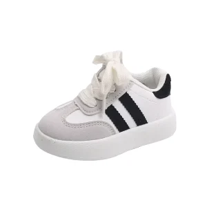 New Summer Collection Non slip Wear Resistant White Sports Board Training Shoes for Boys Girls Soft Sole Running Shoes for