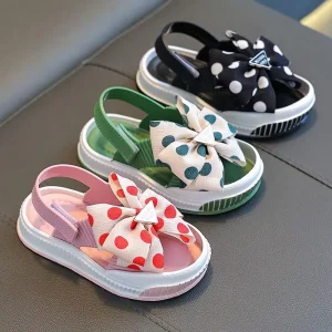 New Summer Girls Sandals Non Soft Sole Toddler Kids Students Princess Shoes Open Toe Baby Beach