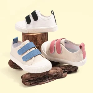 New Three Color Low Cut Children’s Canvas Shoes for Spring Casual Soft Soled Shoes for Baby Products EKC5304