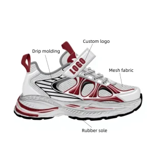 New Trend Custom Kids Sneakers Casual Shoes OEM Logo Round Toe Children Running Shoes Zapatillas Para Correr
