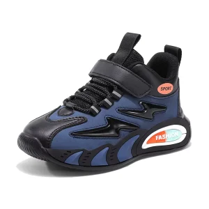 New Trend Waterproof High Cut Running Outdoor Sports Child Shoes OEM/ODM Boy Casual Trendy Basketball Shoes