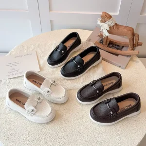 New Trends Children Shoes Fashion Autumn and Spring Trend Comfortable Soft Soled Boys PU Casual School Shoes Kids