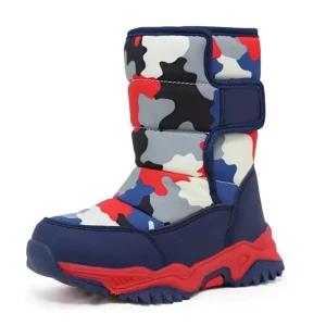 New Warm Kids Children Waterproof Winter Snow Boots for Outdoor Footwear Shoes