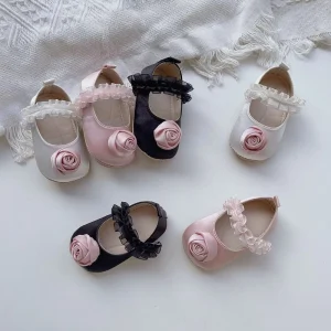 Newborn Baby 3d Flower Princess Shoes Soft Spring Baby Girl Sweet Birthday Shoes