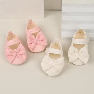 Newborn Baby Girl Anti Slip Soft Sole Toddler Shoes Princess Wedding Dress Shoes Crib Shoe for Infants and Toddlers