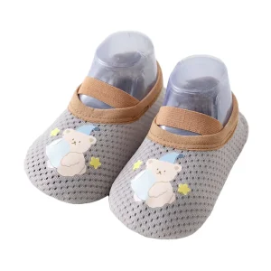 Newborn Baby Girl Kid Toddlers Winter Thick Warm Anti Slip Grip Sock Shoes Knitted Casual Socks with High Ankle