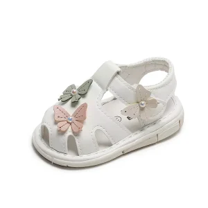 Newborn Baby Leather Shoes Girl Baby Princess Sandals Soft Bottom Non-slip Toddler Kids Shoes