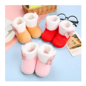 Newborn Baby Soft Bottom Shoes Breathable Thick Terry Walking Shoes 3D Pattern Cotton Floor Anti-slip Infant Sock Shoes