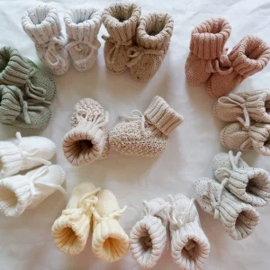 Newborn Spring Knitwear Infant 0-2 Years Old Knit Shoes Baby Unisex Knitted Warm Shoes Custom