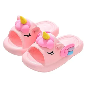 Newest Children EVA Slide Slippers Unicorn Kids Softness Antiskid Slippers Girlsboys Home Slipper Light Weight