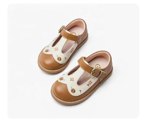 Newest Design Toddler Girls Mary Janes Shoes Flat Heel Dress Shoes for Kids for Back to School Party Winter Summer Spring