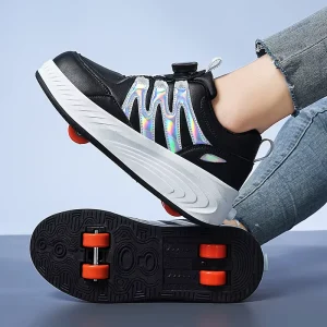 Newest Family Footwear Boys Party Colorful Children Breathable Sneakers Outdoor Sports Kids Rollerskate