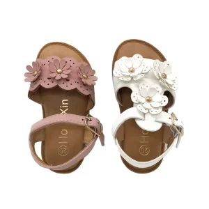 Newest Summer Children Shoes Fashion Princess Leathers Sweet Kids Sandals for Girls Toddler Baby Slide Sandals Kids Shoes