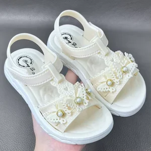 Newest Summer Children Shoes Fashion Princess Sweet Kids Sandals for Girls Toddler Baby Slide Sandals Kids Shoes