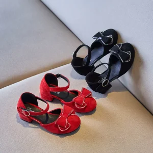 Newest Summer Spring Children Shoes Bow Sweet Lovely Princess Girls Dress Shoes
