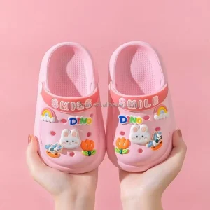 Nice Cute Design Charm Open Toe Clogs Water Shoes Garden Sandals Custom Logo Kids Summer Autumn Beach Light Weight