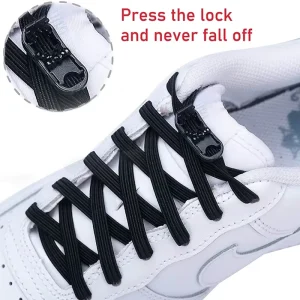 No Tie Elastic Shoelaces Toddlers Kids Adults Sneakers Casual Shoes Sports Footwear Quick Installation Reusable Durable
