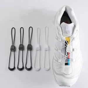 No Tie Shoe Laces Round Tennis Laces Without Ties Adult Kids Running Sneakers Shoelaces Black White Shoes Accessories