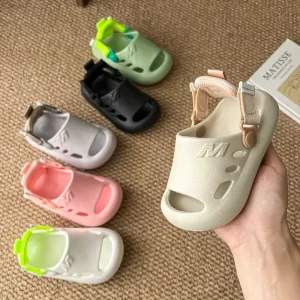 Non-Slip Ankle Sandals for Children Fashion Kids Summer Water Footwear New Style Boys and Girls Baby Flip-Flops Shoes