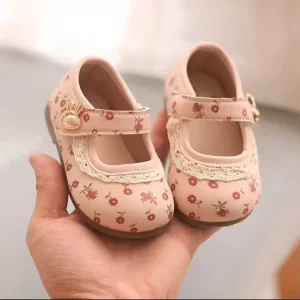 Non-Slip Baby Shoes Custom Floral Spring Autumn Newborn Infant Toddler Clothes Baby Girls Shoes