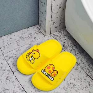 Non Slip Dinosaur Sandals for Kids Soft Bottom Breathable PVC Toe Slides Summer for Baby Boys Girls Home Bathroom Use Cartoon