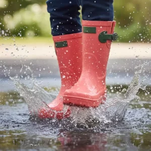 Non-Slip Rubber Material Gumboots Children’s Rain Boots Cute Waterproof Wellington Boots for Kids