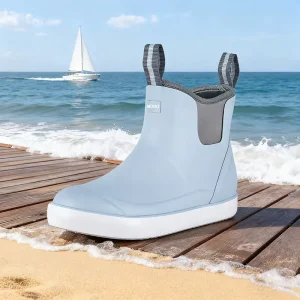 Non Slip Waterproof Neoprene Deck Boots For Fishing & Boating Custom Logo Adult & Kids Rubber Ankle Rain Shoes OEM