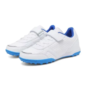 OED OMD Kids Youth TF Turf Soccer Shoes Velcro Closure Low Cut Breathable Knit Anti-slip Football Cleats