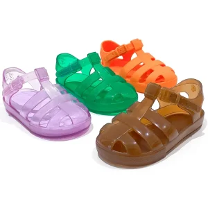 OEM Boy Fisherman Shoes Children Unisex Crystal Footwear Custom Kids Girl Flat Jelly Gladiator Sandal