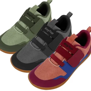 OEM Boys Girls Sport Shoes Lightweight Mesh Hook and Loop Quick Wear Free Toes Healthy Development Children Wide Toe Box Shoes