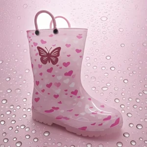 OEM Breathable Toddler Rain Boots with Non Slip Soles Waterproof and Durable for Kids for Winter and Summer