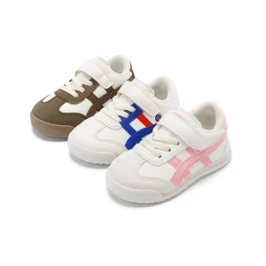 OEM Comfortable Toddler Sports Sneakers Breathable Mesh Lining Kids Shoes Velcro Strap Anti Slip Sole 1 3 Years Boys Casual