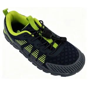 OEM Custom Kids Barefoot Shoes Zero Drop Healthy Development Bungee Laces Easy on Off Breathable Mesh School Children Sneakers