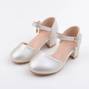 OEM Factory Customizable Dress Shoes Kids Dance Shoes Girls Children Shoes Fashion Heels Sandals for Kids