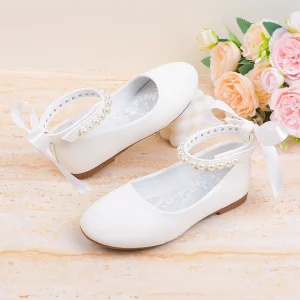 OEM Factory Customizable pump children shoes kids shoes manufacturer school shoes for girls kids white wedding shoes