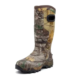 OEM Fashionable Design Trend Outdoor Winter Camo Rubber Hunting Shoes Waterproof Hunting Boots Men