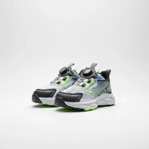 OEM Kids Casual Running Shoes Boys Girls Rotary Buckle Breathable Cushioning Lightweight EVA Midsole Non Slip Sports Shoes