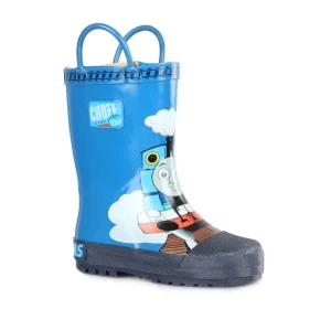 OEM Kids Light Weight Waterproof Rubber Midi Rain Boots for Girls Fun Patterns Easy On Handles Gumboot