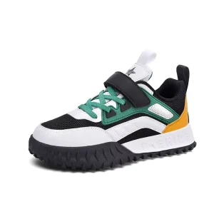 OEM Kids Outdoor Shoes Kids Sneakers Boys Lightweight Hook and Loop Non Slip Kids School Shoes