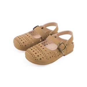 OEM Kids Shoes Toddler Soft Soled Sandal Princess Hollow Out Breathable PU Kids Vintage Casual Flats Child Summer Casual Shoes