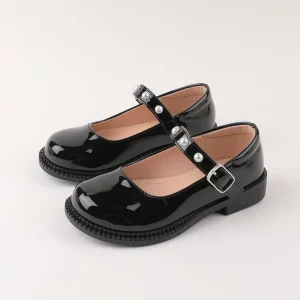 OEM/Kids party dresses toddler girls shoes kids school shoes black girls shoes for dress korean dress for girls shoes