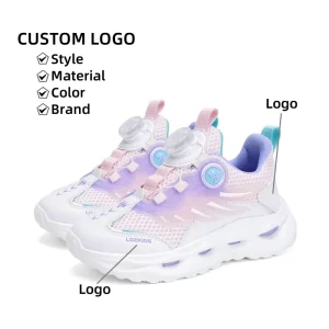 OEM LOGO Children’s Shoes Spring Autumn New Girls Sports Shoes Fashionable Kids Little Girl Leather Casual Sneaker