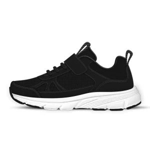 OEM Logo Black White Children Student Shoes Customized Light weight Hard Wearing Kids Sport Casual Shoes