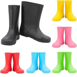 OEM Logo Height Package Lining Toddler Waterproof Wellington Boots PVC Rain Gumboots For Kids