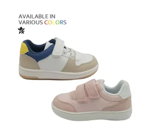 OEM Mixed Color Casual Shoes for Kids Wide Toe Protection Anti Slip Lining Rubber Sole Fashionable Design for Summer