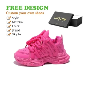 OEM ODM Custom Kids Shoes Chunky Walking Style Sports Sneakers High Quality Fashion Designer Shoes for Kids