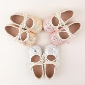 OEM ODM Customizable Flats Shoes Summer Girls Bow Princess Outdoor Cute Fashion Flat Pump Toddler Unheeled Soft Rubber Baby Beach