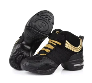 OEM ODM Customized Comfortable Dance Shoes Black Dance Sneaker For Women
