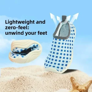 OEM ODM Flexible Swimming Shoes Zero Drop Knit Sand Proof Lightweight for Kids